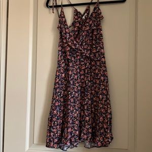 Floral wrap dress for American eagle